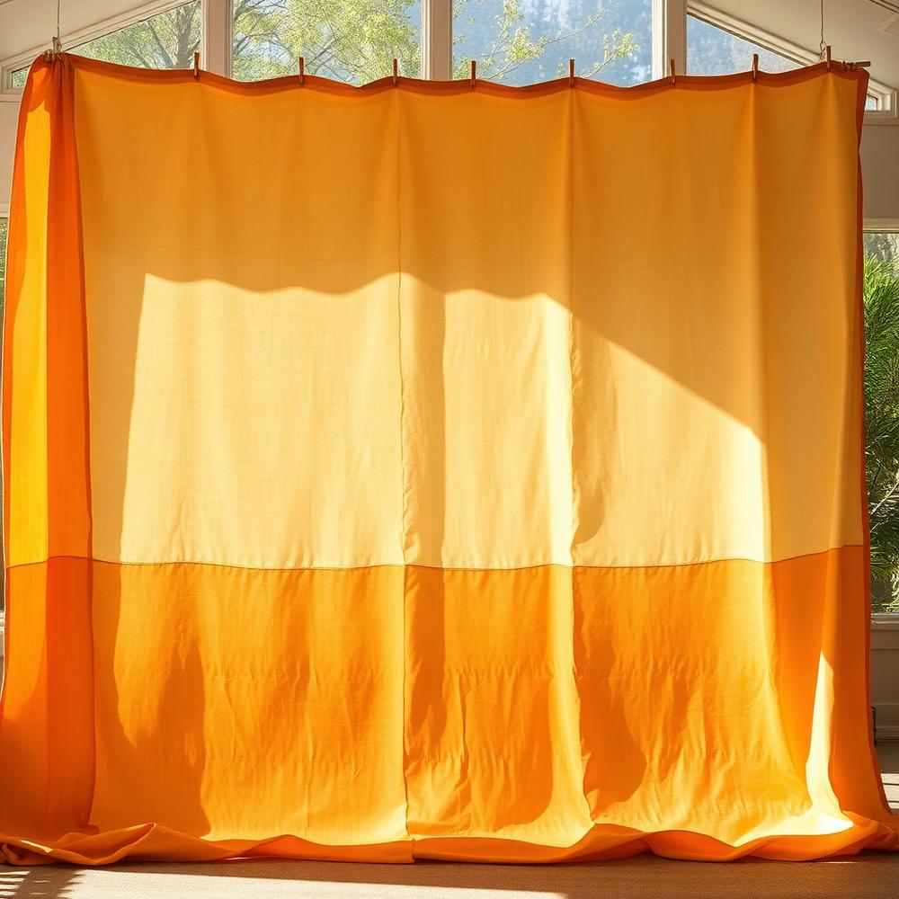 Hand-Painted Ochre Backdrop
